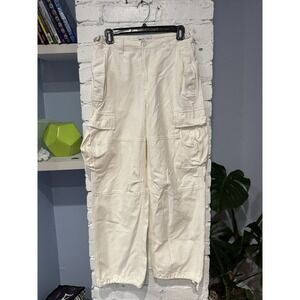 Aritzia TNA Supply Cargo Pants Tan Ivory Size 4‎